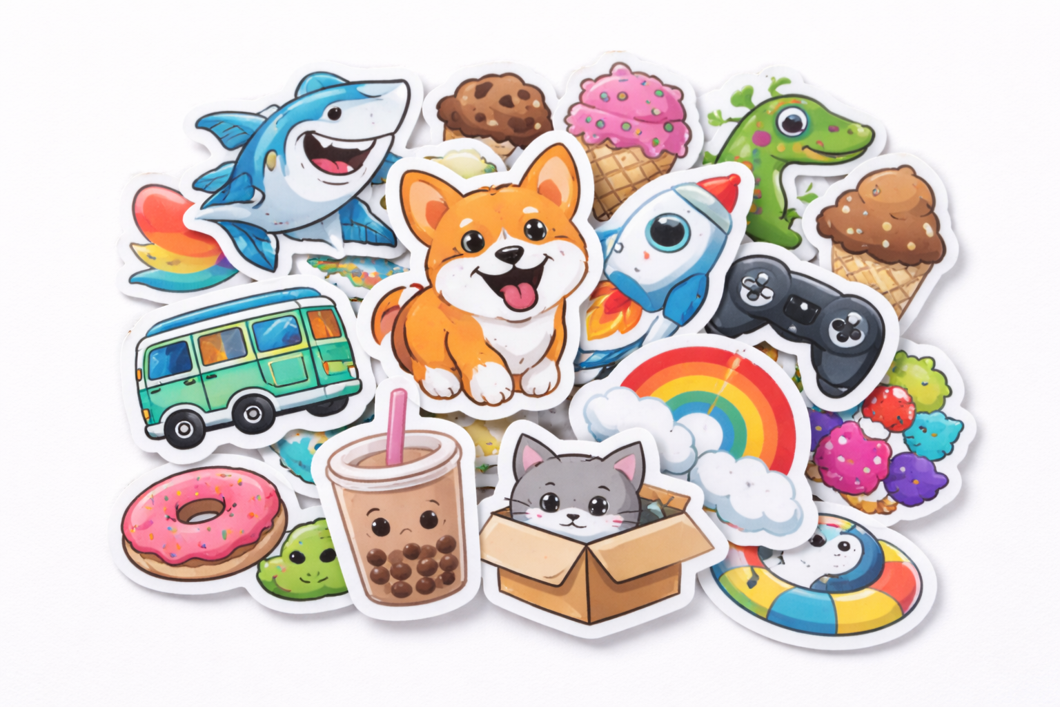 Our dye cut stickers 