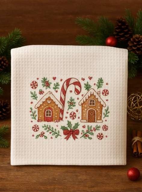 Custom/Personalized Kitchen Towel: Christmas Holiday Decor