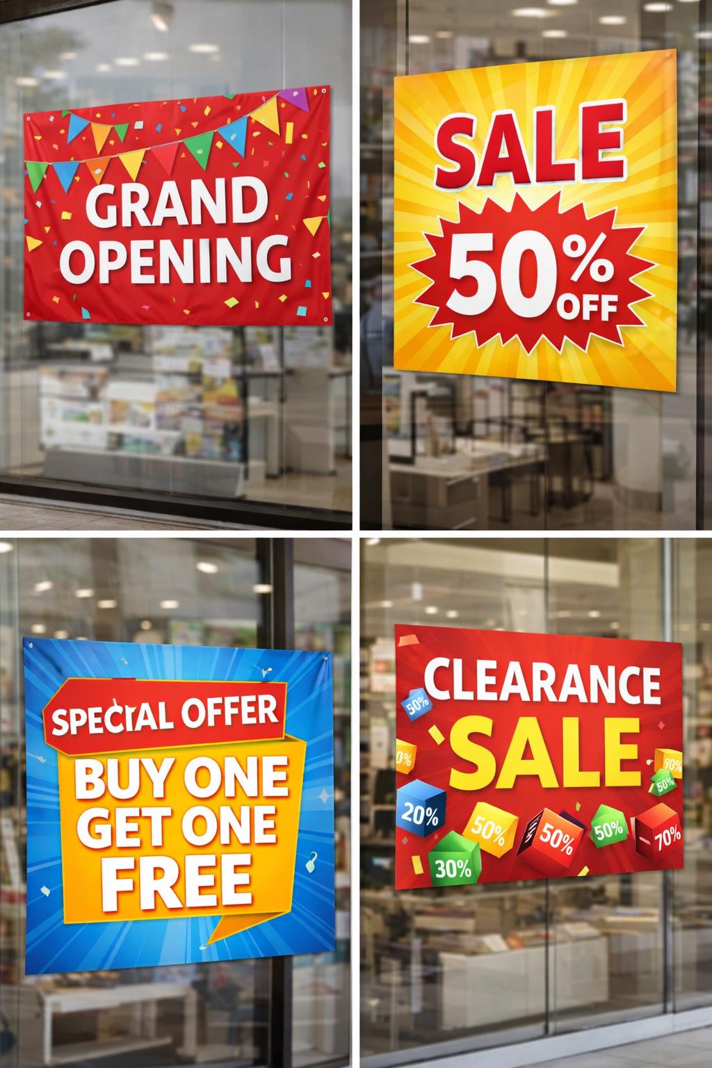 Custom Vinyl Banner – Waterproof Outdoor Banner for Business, Events & Promotions